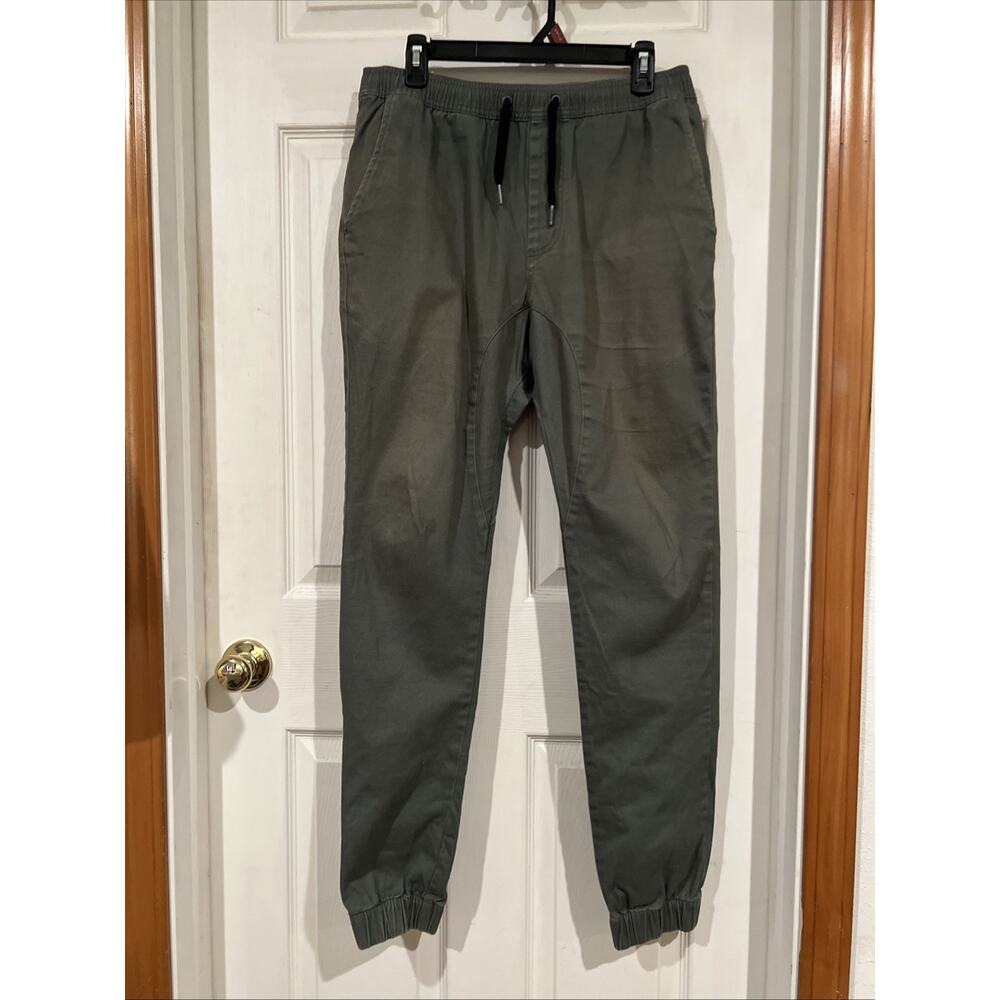 Zanerobe Jogger Sureshot Mid Rise Lite In Olive Green Mens sz 34